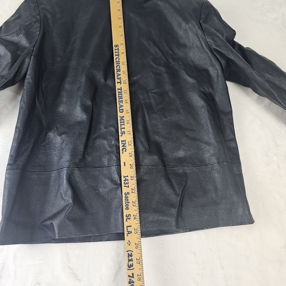 Vintage CLIO leather jacket Medium Women’s 100% Leather Shell RN-58985 retro 90s - Picture 13 of 16